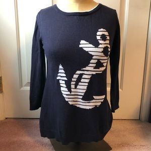 Thin Nautical Navy Sweater
